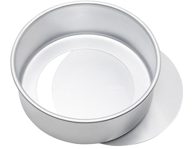 4-pack 5 6 8 10 Heart Cake Pan With Removable Bottom, Aluminum