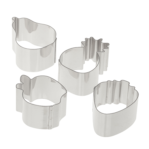 Ateco 5-Piece Stainless Steel Round Ring Mold Set
